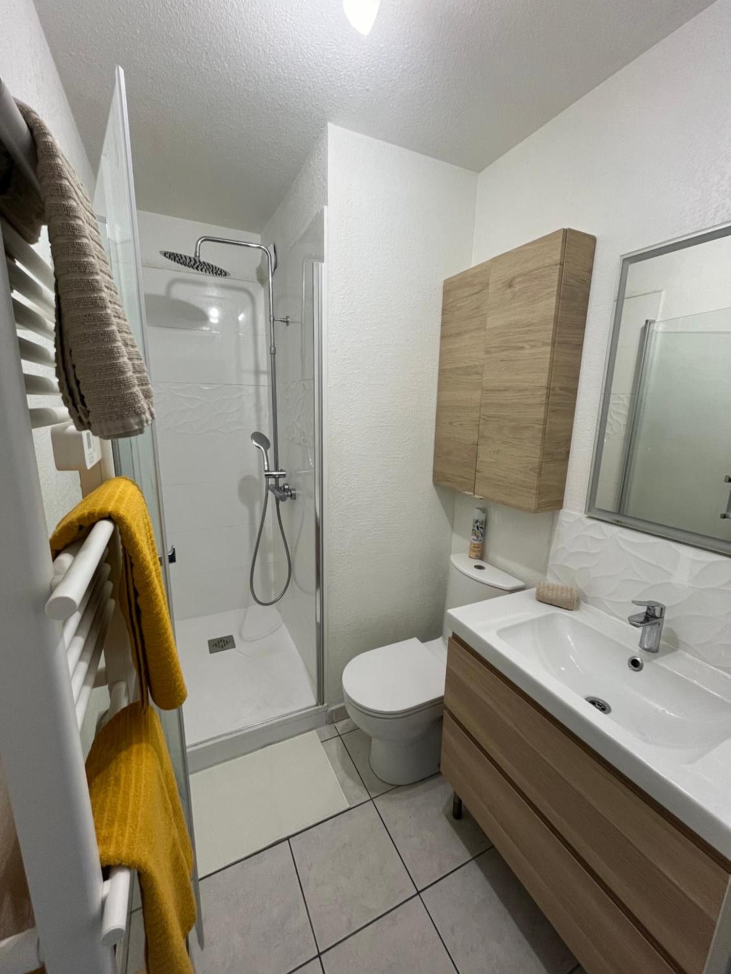 Joli T2/ Tram/ Clim/ Parking/ Wifi/ Piscine Appartement Montpellier Buitenkant foto